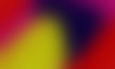 Abstract gradient background with red, purple, yellow, and dark blue hues blending seamlessly, creating a textured, vibrant, and dynamic visual effect ideal for modern designs.