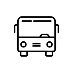bus on transparent background for web and graphic design