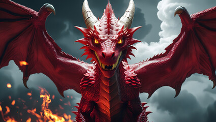 Red dragon wallpaper