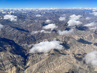 Himalayan ranges from high above in India