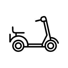 scooter on transparent background for web and graphic design