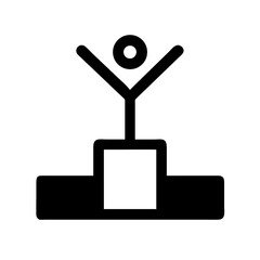 winning icon on transparent background for web and graphic design