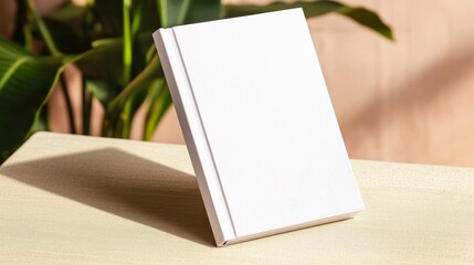 Fototapeta premium Blank White Book Cover Mockup, Book Design, Mockup Book Cover, Mockup Design