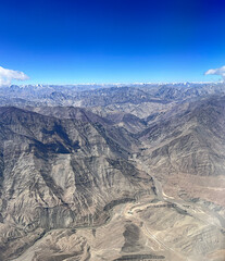Himalayan ranges from high above in India