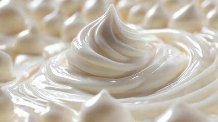 Creamy Swirl Close-Up Texture of White Frosting, Baking, Dessert Creamy texture, frosting recipe