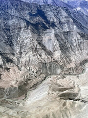 Himalayan ranges from high above in India