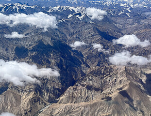 Himalayan ranges from high above in India