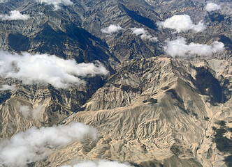 Himalayan ranges from high above in India