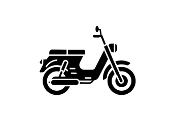 Obraz premium vintage scooter vector illustration
