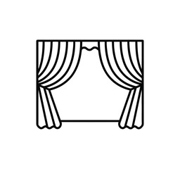 Cinema set of web icons in line style. Movie and Film linear icon collection. Containing video, movie theater, 3d, vr, popcorn, ticket, director, soundtrack and more