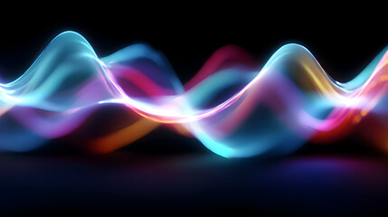 abstract background with glowing lines
