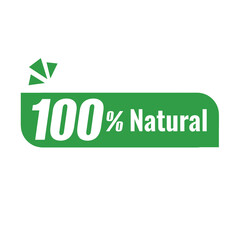 100% natural fresh tag png, green eco label png, certified product badge png