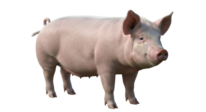Isolated Pig