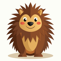 animal, cartoon, lion, hedgehog, vector, illustration, cat, mammal, character, wild, funny, art, wildlife, zoo, isolated, fun, nature, pet, smile, baby, drawing, dog, safari, icon, toy