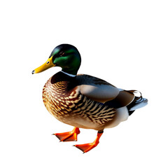 Obraz premium Detailed image of a mallard duck.
