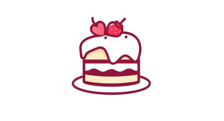 birthday cake, cake vector, dessert icon, sweet icon, bakery symbol, layered cake, icing cake, celebration cake, cake illustration, cupcake icon, chocolate cake, cake with candles, party cake, festive