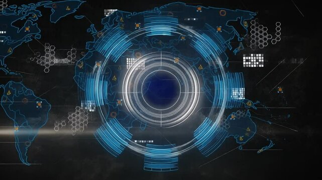 An animation showcasing AI processing technology with digital data flow, highlighting the power and capabilities of artificial intelligence.