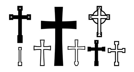 abstract cross silhouette, modern cross symbol, futuristic cross design, geometric cross icon, creative cross emblem, minimal abstract cross, conceptual cross silhouette, digital art cross symbol, gra