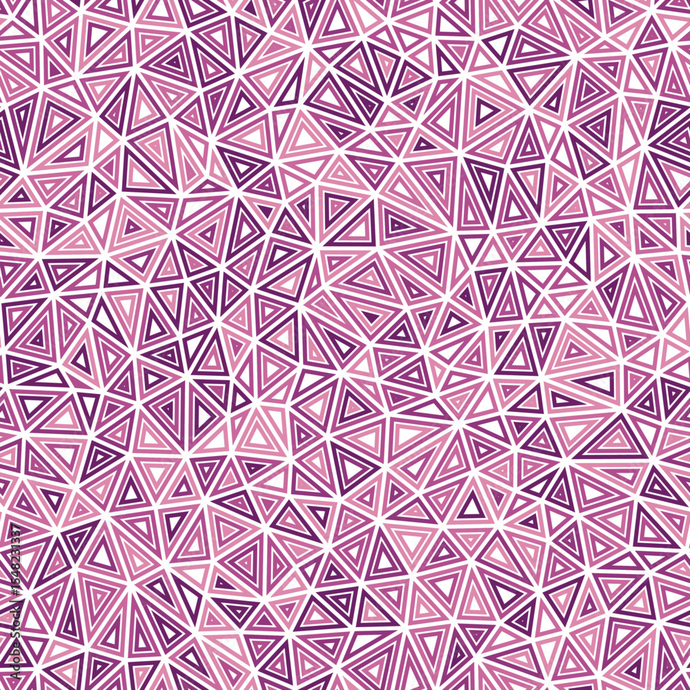 Poster background with triangles pattern. multiple repeated inner triangles. compact shape size. mono tone 