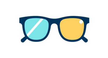 Fototapeta premium Classic eyeglasses, Modern glasses design, Fashion glasses, Transparent background glasses, Black frame glasses, Round eyeglasses, Square glasses, Trendy eyewear, Optical glasses, Reading glasses, Ret