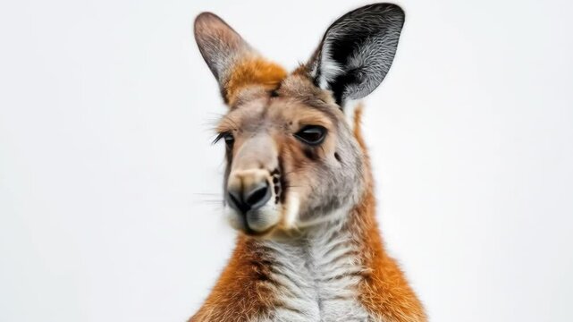Kangaroo's headshot focused gaze