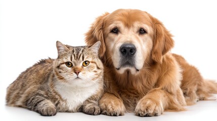 Fototapeta premium Warm time with cats and dogs