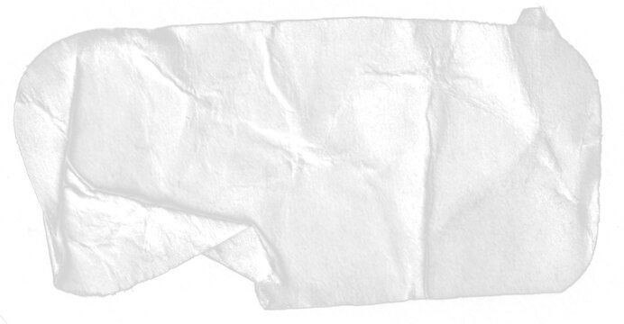 Hoja de papel rota. Hoja h&uacute;meda. White ripped paper torn edges strips isolated on white background. PNG