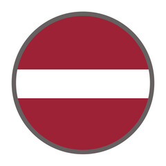 round flag of Latvia on white background vector
Vector round flag