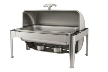 Chafing dish warmer keeping food warm with transparent background