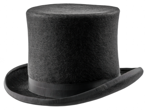 Classic Black Top Hat Elegant Headwear for Formal Occasions