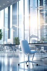 Modern office, office interior design, website background. Ai generative. Business background for advertising.