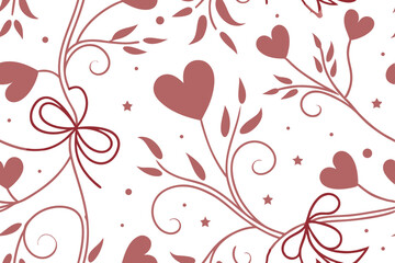  Romantic Valentine's Day Background with Hearts and Soft Pink Bokeh, Festive Love-Themed Backdrop for Couples, Wedding, or February 14 Celebration Design