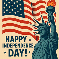 Obraz premium independence day background