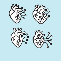 Tech‑Human Fusion Logo – Half Profile with Future Dusk Circuit Accents