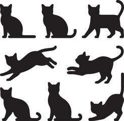 black cat silhouettes