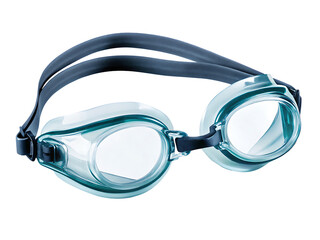 Teal swimming goggles isolated on white background png