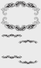 set of decorative frames