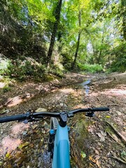 Naklejka premium Ciclismo de Montaña 