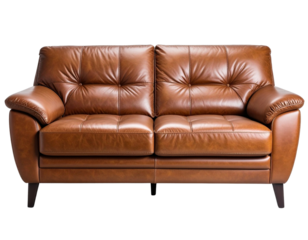 leather sofa transparent background.