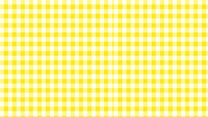 Yellow gingham fabric