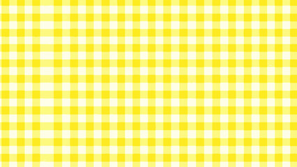 Yellow gingham fabric