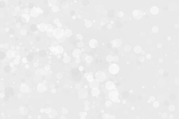 Clear, light bokeh background. Scalable vector illustration. Pattern with circles of different scale and transparency with overlap. White, grey background for banners, web pages, ads, Wallpapers