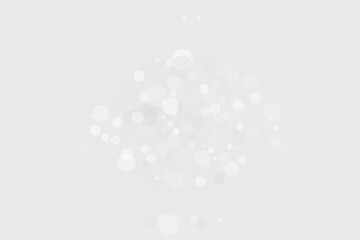 Clear, light bokeh background. Scalable vector illustration. Pattern with circles of different scale and transparency with overlap. White, grey background for banners, web pages, ads, Wallpapers
