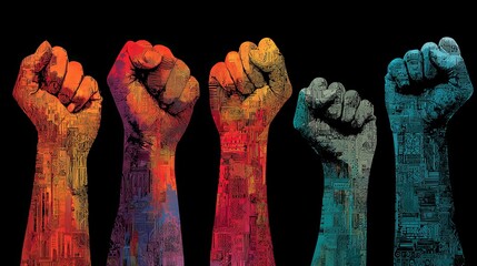 Diverse Hands United for World Social Justice Day