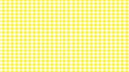 Yellow gingham fabric background Vector