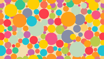 Color polka dots pattern, Colorful polka dot background 
