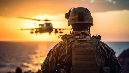 Advanced Military Technology Concept – Modern Defense Systems and Futuristic Warfare Design