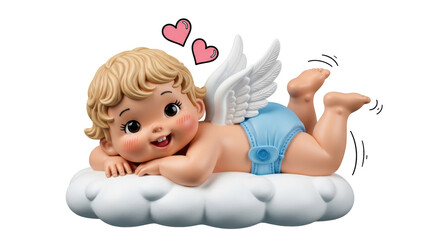 Isolated baby cupid