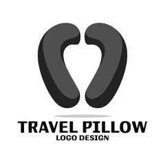 Travel Pillow Vector Logo Design
