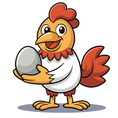 design logo icon illustration mascot chicken egg